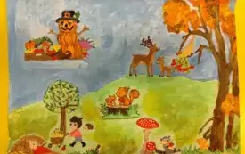 Konkurs plastyczny "Jesień w sadzie, ogrodzie, lesie..." 4
