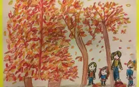 Konkurs plastyczny "Jesień w sadzie, ogrodzie, lesie..." 5