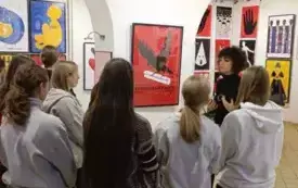 Szkolne Koło Biblioteczne na wystawie w Muzeum Ziemi Wronieckiej 2