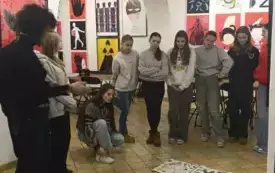 Szkolne Koło Biblioteczne na wystawie w Muzeum Ziemi Wronieckiej 9