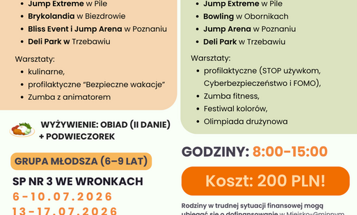 Zdjęcie do P&oacute;łkolonie profilaktyczne 2026