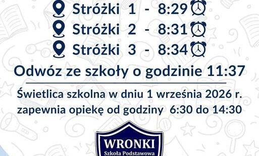 Zdjęcie do Kursy autobusu szkolnego w dniu 1 września 2026 r. 